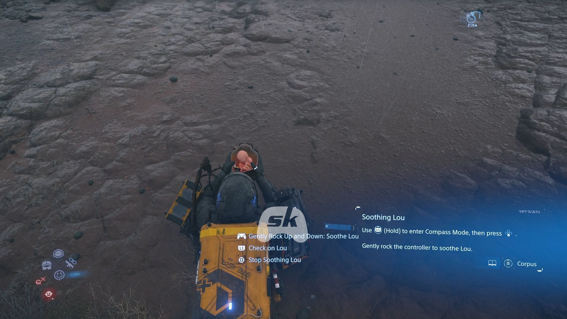 Lou in Death Stranding 2 (Image via Sportskeeda Gaming || Sony Interactive Entertainment)